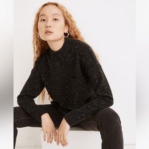 Madewell Donegal Redmond Mockneck Pocket Sweater